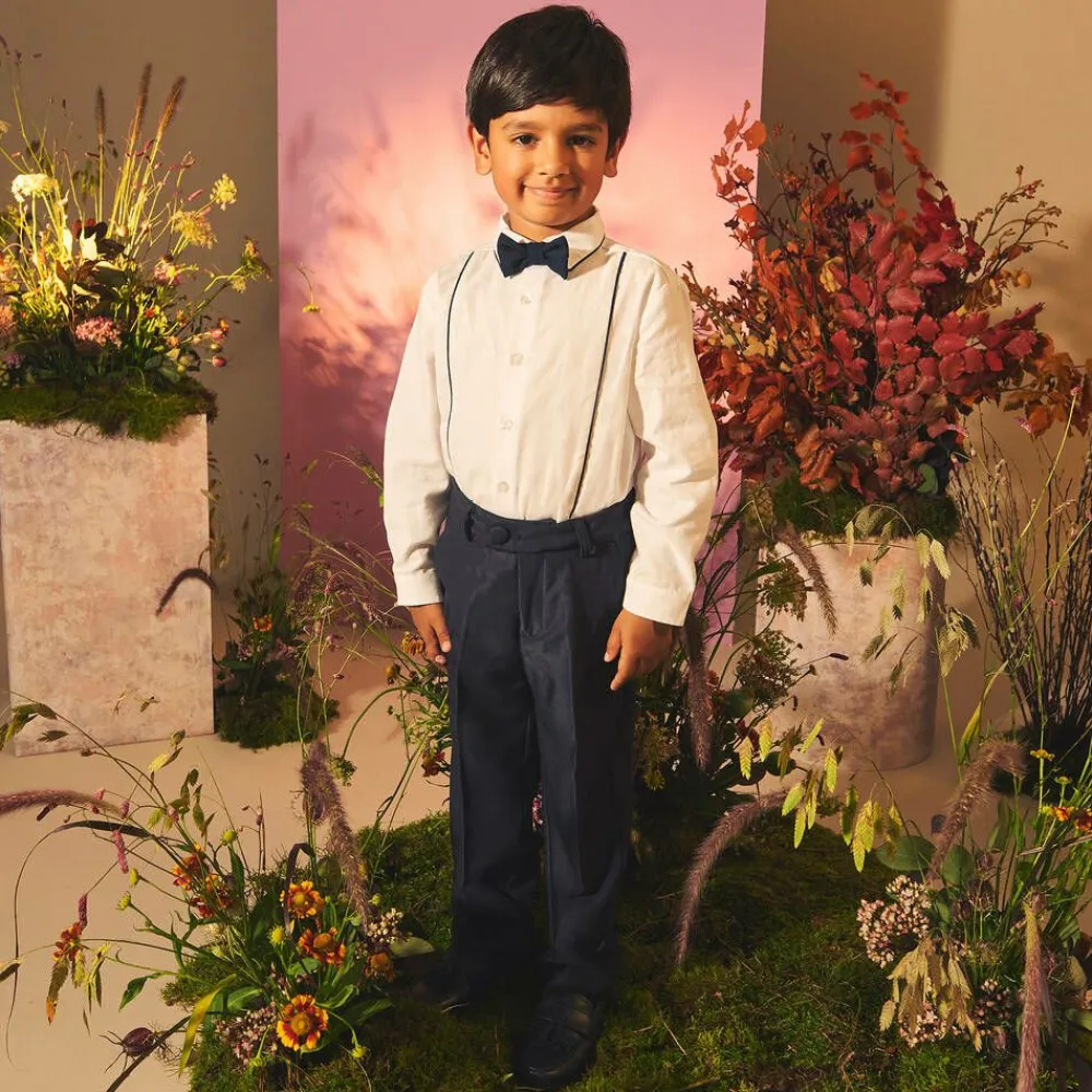 Romano Loafers & Moccasins|Loafers & Moccasins*Boys Navy Blue Faux Leather Loafers