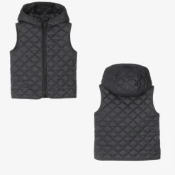 Il Gufo Coats & Jackets*Boys Navy Blue Felted 2-in-1 Coat