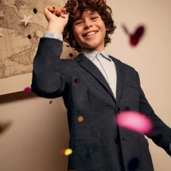 Mayoral Coats & Jackets*Boys Navy Blue Jersey Blazer