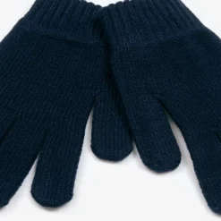 Mayoral Gloves & Mittens*Boys Navy Blue Knitted Gloves