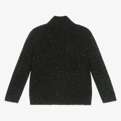 Mayoral Tops*Boys Navy Blue Knitted Zip-Up Top