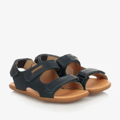 Tip Toey Joey Sandals*Boys Navy Blue Leather Sandals