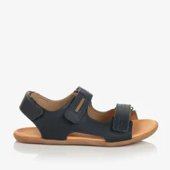 Tip Toey Joey Sandals*Boys Navy Blue Leather Sandals