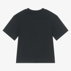 Timberland Tops*Boys Navy Blue Organic Cotton T-Shirt