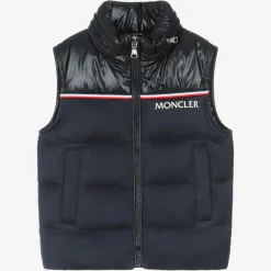 Moncler Enfant Coats & Jackets*Boys Navy Blue Peter Down Padded Gilet