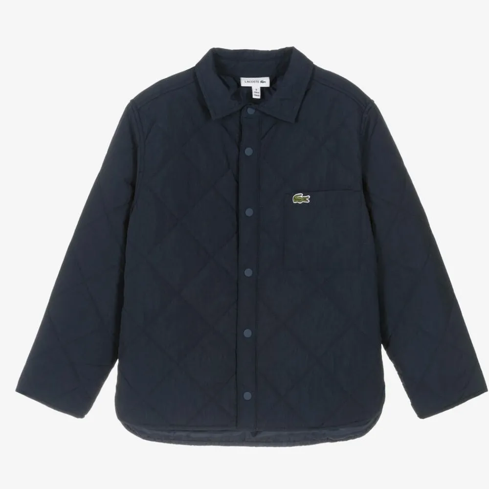 Lacoste Coats & Jackets*Boys Navy Blue Quilted Coat