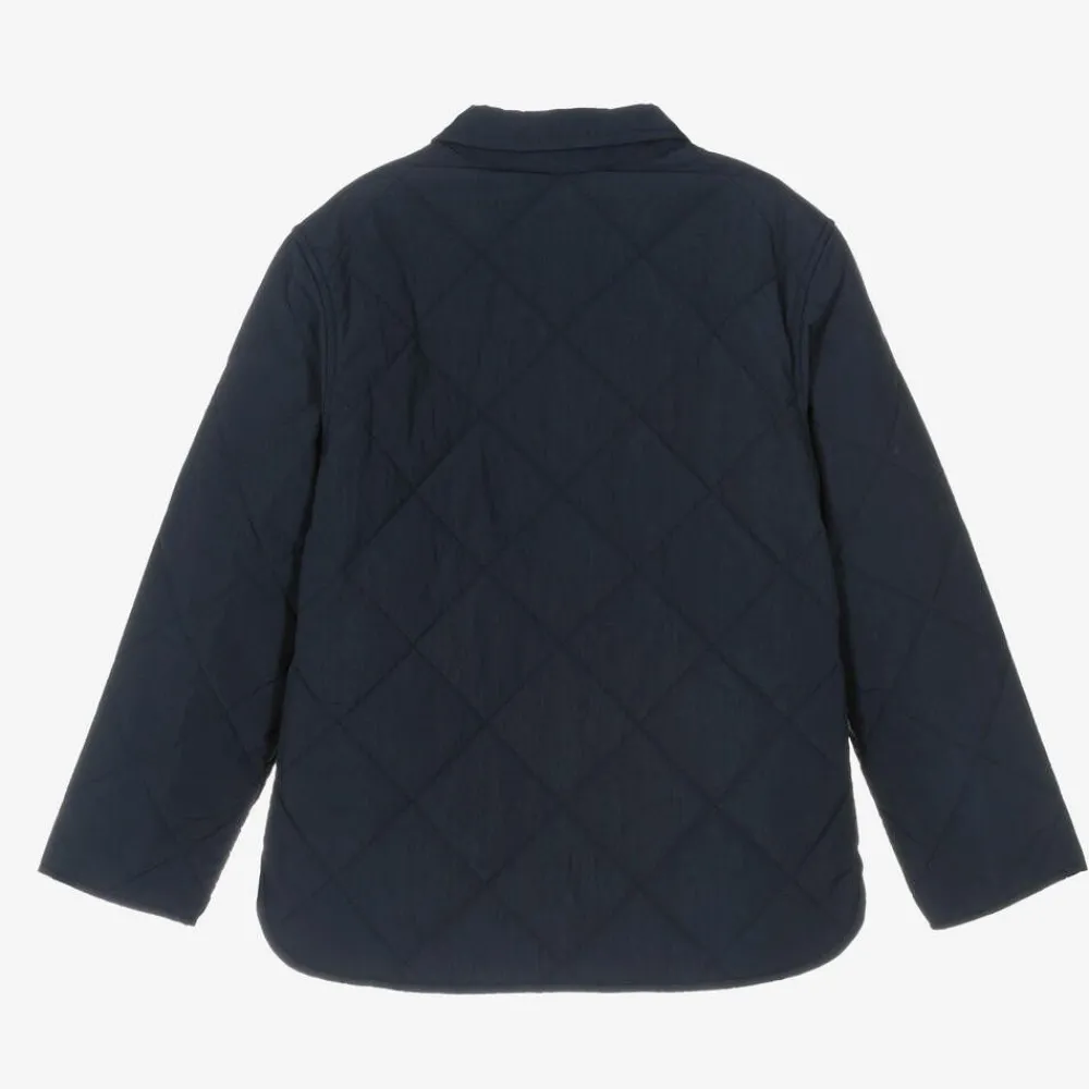 Lacoste Coats & Jackets*Boys Navy Blue Quilted Coat