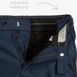 Romano Suits*Boys Navy Blue Satin Suit