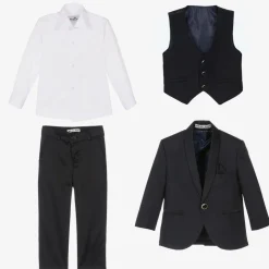 Beau KiD Suits|Suits*Boys Navy Blue Tuxedo Suit
