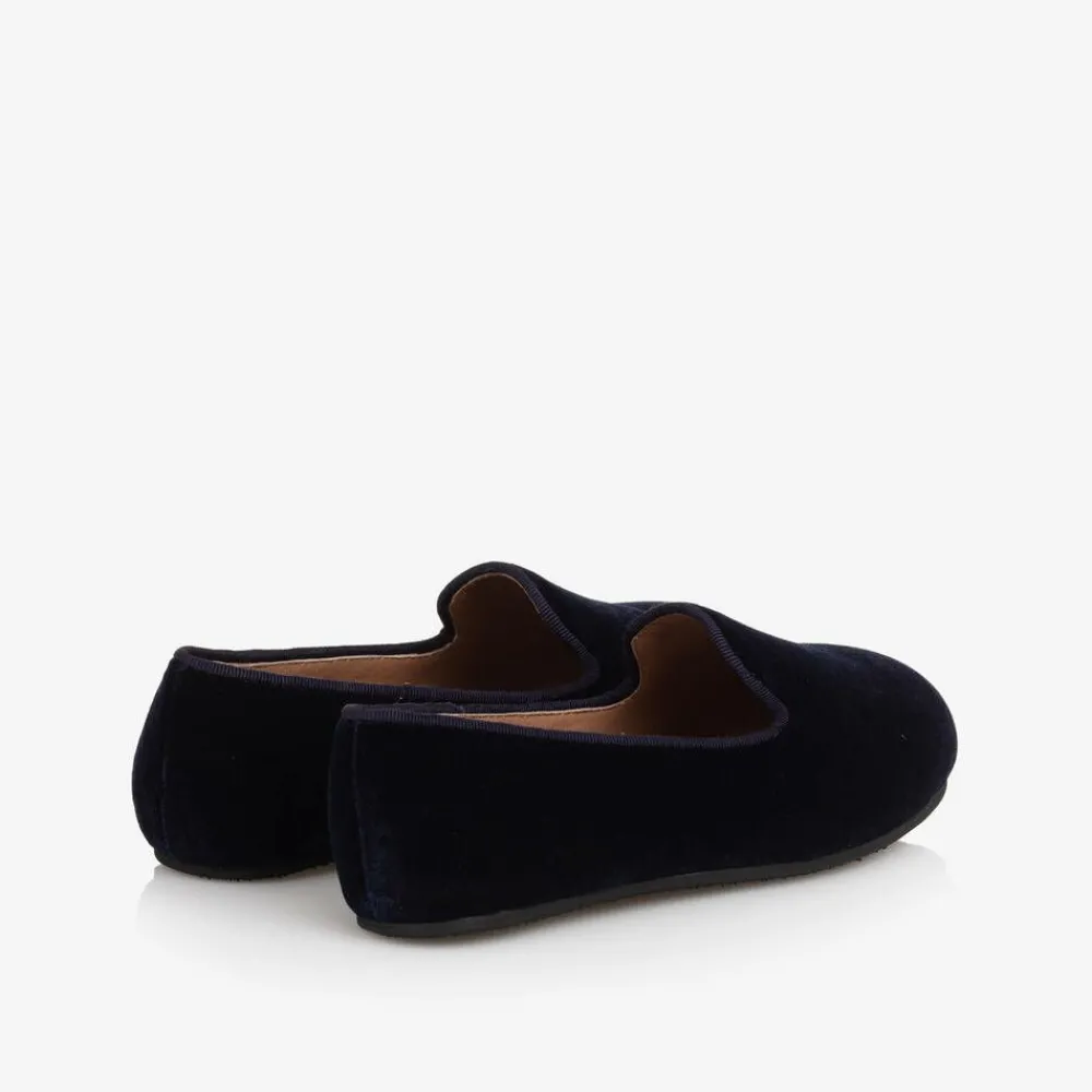 Age of Innocence Loafers & Moccasins|Loafers & Moccasins*Boys Navy Blue Velvet Loafers