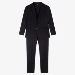 Emporio Armani Suits*Boys Navy Blue Wool Single-Breasted Suit
