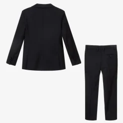 Emporio Armani Suits*Boys Navy Blue Wool Single-Breasted Suit