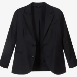 Emporio Armani Suits*Boys Navy Blue Wool Single-Breasted Suit