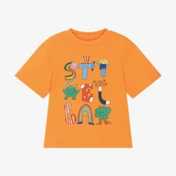 Stella McCartney Kids Tops*Boys Orange Cotton Magic T-Shirt