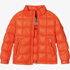 Moncler Enfant Coats & Jackets*Boys Orange Jeff Down Puffer Jacket