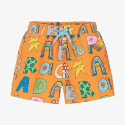 Stella McCartney Kids Swimwear*Boys Orange Magic Swim Shorts