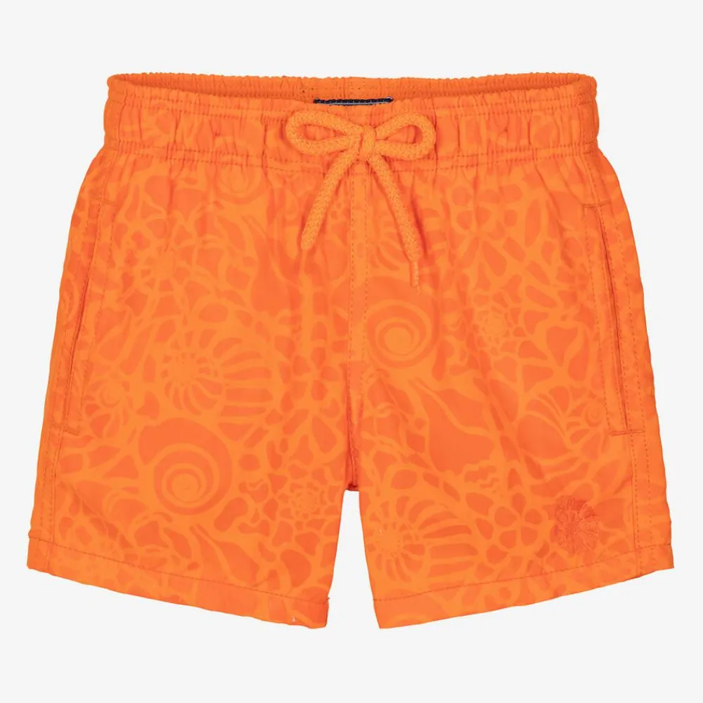 Vilebrequin Swimwear*Boys Orange Water-Reactive Swim Shorts