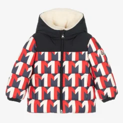 Moncler Enfant Coats & Jackets*Boys Red & Blue Down Padded Eddie Coat