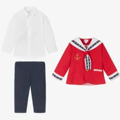 Andreeatex Suits*Boys Red & Blue Sailor Suit