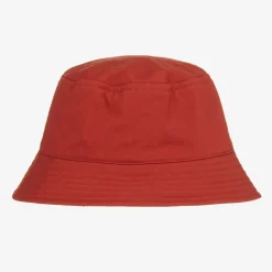 Vilebrequin Hats*Boys Red & Orange Turtle Bucket Hat