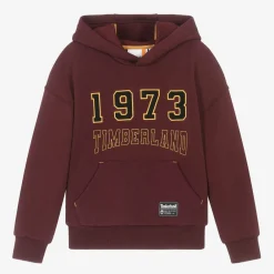 Timberland Tops*Boys Red Cotton 1973 Hoodie