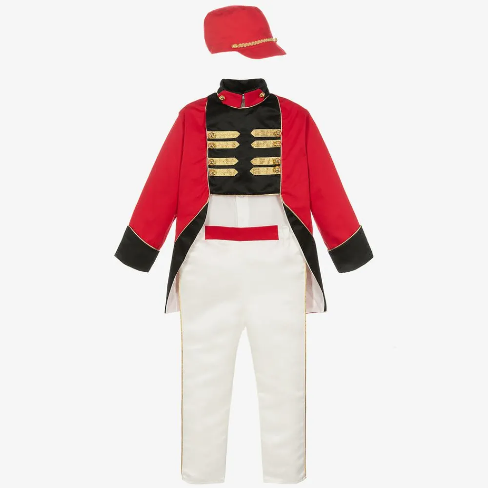 Andreeatex Suits|Suits*Boys Red Cotton & Satin Suit
