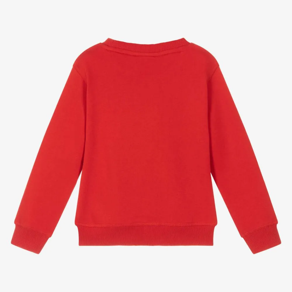 HUGO Tops*Boys Red Cotton Sweatshirt