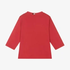 BOSS Tops*Boys Red Cotton Top