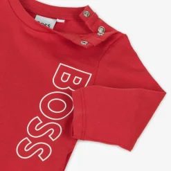 BOSS Tops*Boys Red Cotton Top