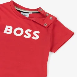 BOSS Tops*Boys Red Cotton T-Shirt