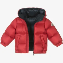 Moncler Enfant Coats & Jackets*Boys Red New Macaire Down Padded Jacket