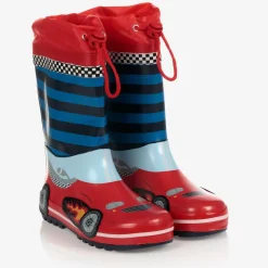 Playshoes Rain Boots|Rain Boots*Boys Red Race Car Rain Boots