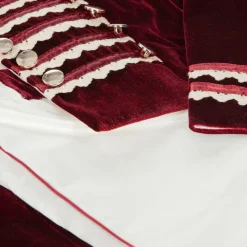 Andreeatex Suits|Suits*Boys Red Satin & Velvet Suit