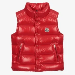 Moncler Enfant Coats & Jackets*Boys Red Tib Down Puffer Gilet