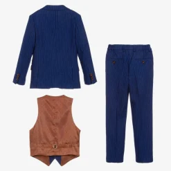 Romano Suits*Boys Royal Blue Pinstripe Suit