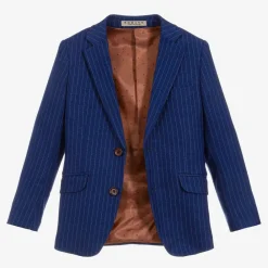 Romano Suits*Boys Royal Blue Pinstripe Suit