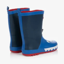 Chipmunks Rain Boots|Rain Boots*Boys Royal Blue Shark Rain Boots