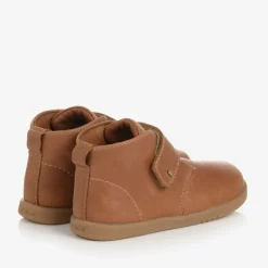 Bobux Boots*Boys Tan Brown Leather Velcro Boots