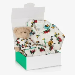 Childrensalon Hampers Gifts*Boys Tractor Pyjamas & Teddy Bear Gift Hamper