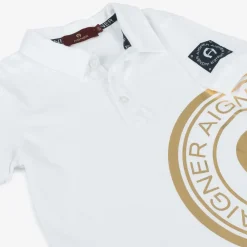 AIGNER Outfit Sets*Boys White & Blue Cotton Shorts Set