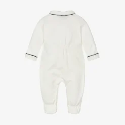 Emporio Armani Gifts|Babysuits*Boys White Cotton Babygrow