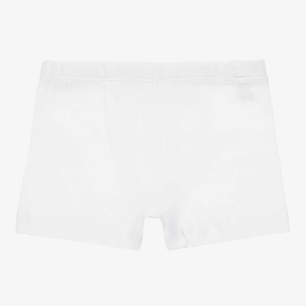 Diacar Underwear*Boys White Cotton Boxer Shorts