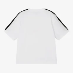 EA7 Emporio Armani Tops*Boys White Cotton EA7 Logo T-Shirt