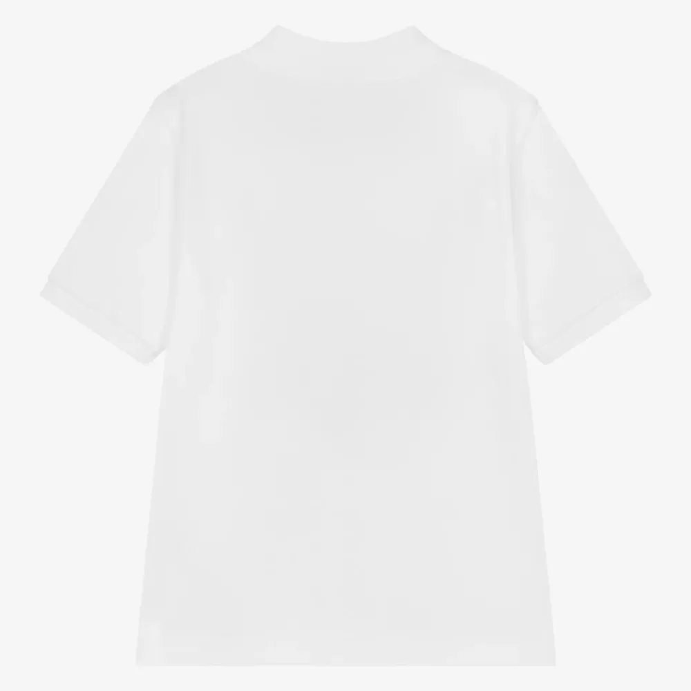 BOSS Tops*Boys White Cotton Polo Shirt