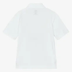 Timberland Tops*Boys White Cotton Polo Shirt