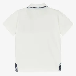 Roberto Cavalli Tops*Boys White Cotton Polo Shirt
