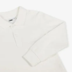 iDO Baby Tops*Boys White Cotton Rugby Shirt