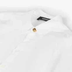 Versace Tops*Boys White Cotton Shirt