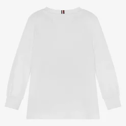 Tommy Hilfiger Tops*Boys White Cotton Top