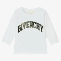Givenchy Tops*Boys White Cotton Top